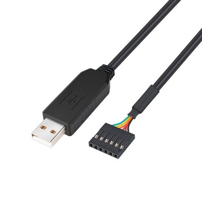 USB to TTL Serial 5V Adapter Cable with FTDI FT232RL Chip 6 Pin 0.1 inch Pitc...