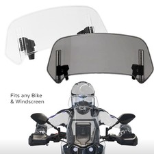 Klar Einstellbar Motorrad Windschutzscheibe Clip On Windschild Universal Spoiler