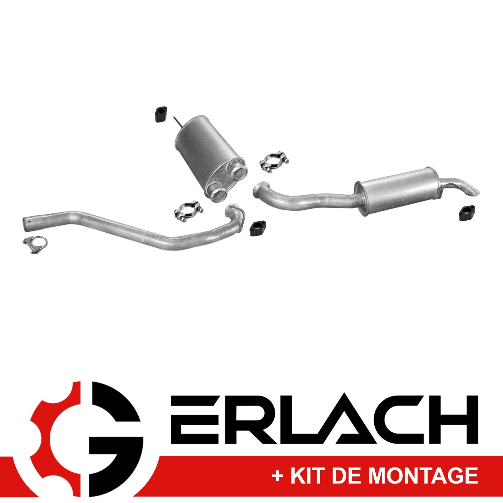 Silencieux d'échappement pour Citroën BX 1.6 et 1.9 GTi de 1985 à 1994