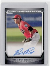 2011 Topps Pro Debut Rich Poythress AU #SSA-RP Mavericks Solo Signatures