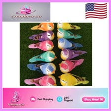 Colorful Clip-On Artificial Feather Birds - Perfect for Weddings  Garden Decor
