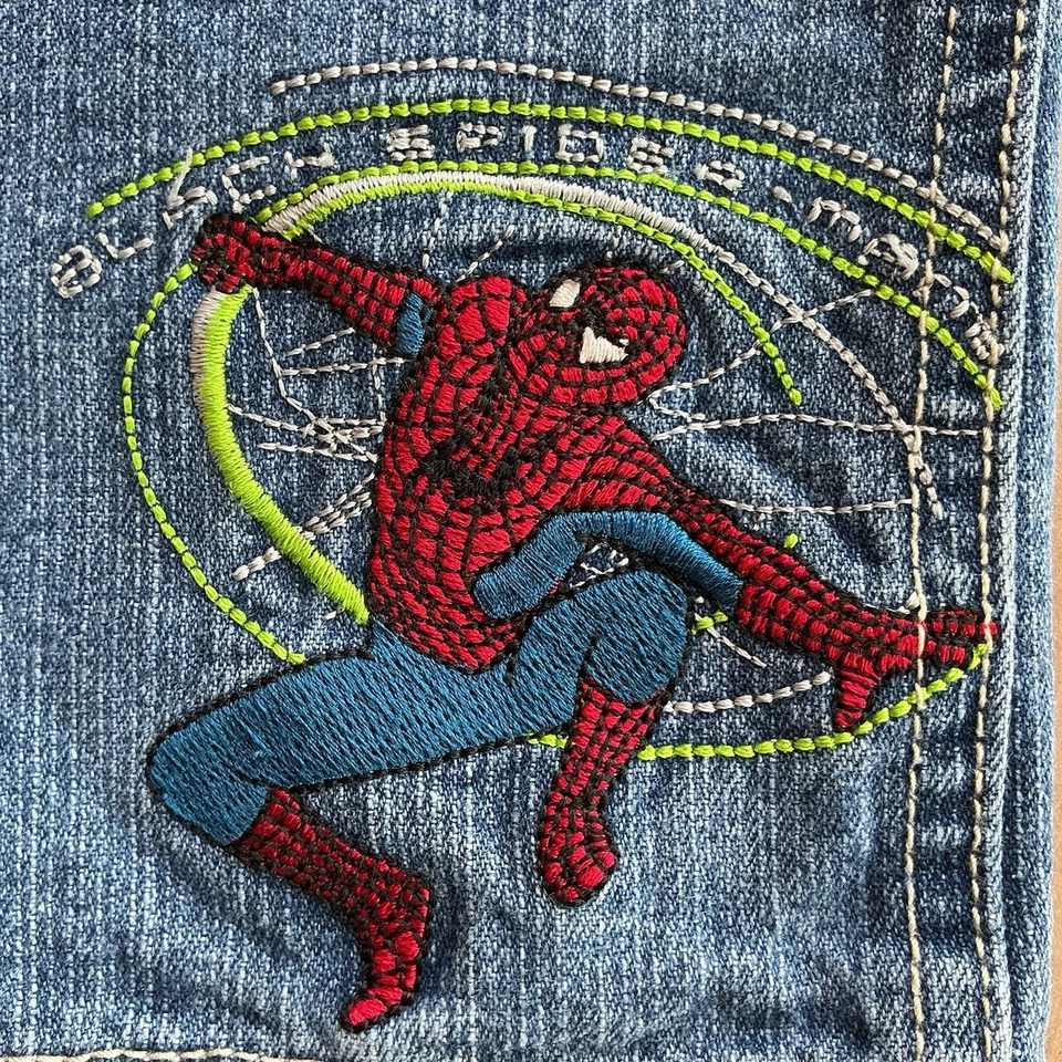 Mono de colección Spider-Man niños 3T Marvel Spider-Man 3 denim 2007 Y2K RARO Foto 4 de 4