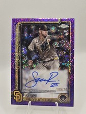 2025 Topps Chrome Rookie Autographs Sean Reynolds Purple Speckle /299 (AU, RC)