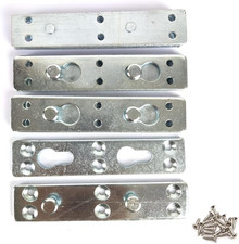 Bed Rail Brackets,Heavy Duty Bed Rail Fittings 4 Sets  for Connecting to Wood,