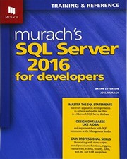 MURACH'S SQL SERVER 2016 FOR DEVELOPERS By Joel Murach  Bryan Syverson  Mint 