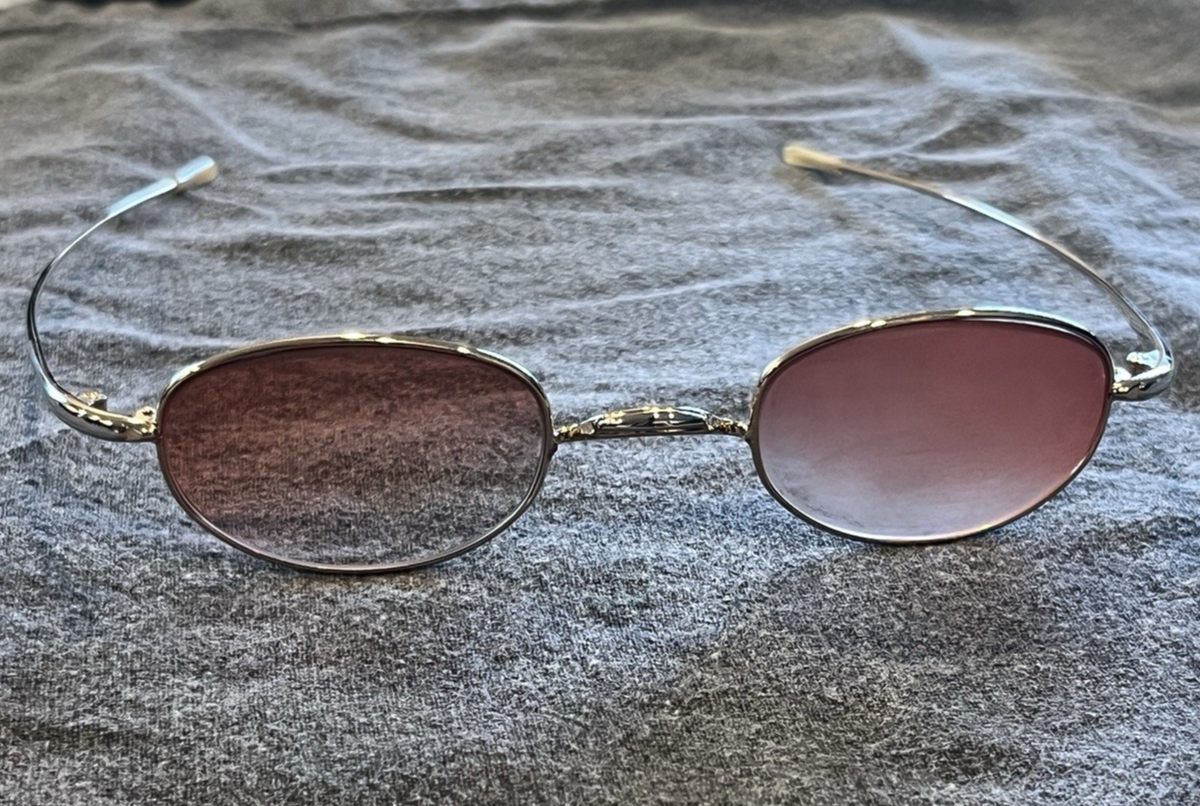 Oliver Peoples OP-557 Gold Silver toned Glasses frames Japan