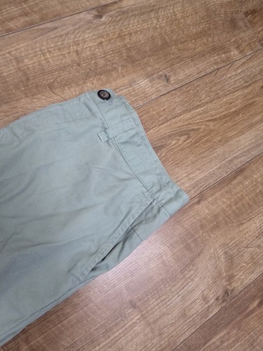 GEORGE MENS PURE COTTON PALE GREEN BUTTON FLY CHINOS TROUSERS W36 L29 Used - Picture 3 of 15