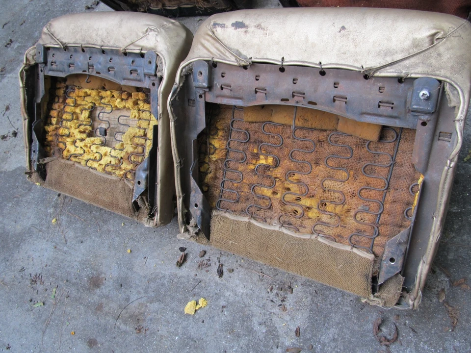 1964 1965 DODGE PLYMOUTH FURY POLARA CORONET BUCKET SEAT PAIR CORES #2 - Image 4 of 4