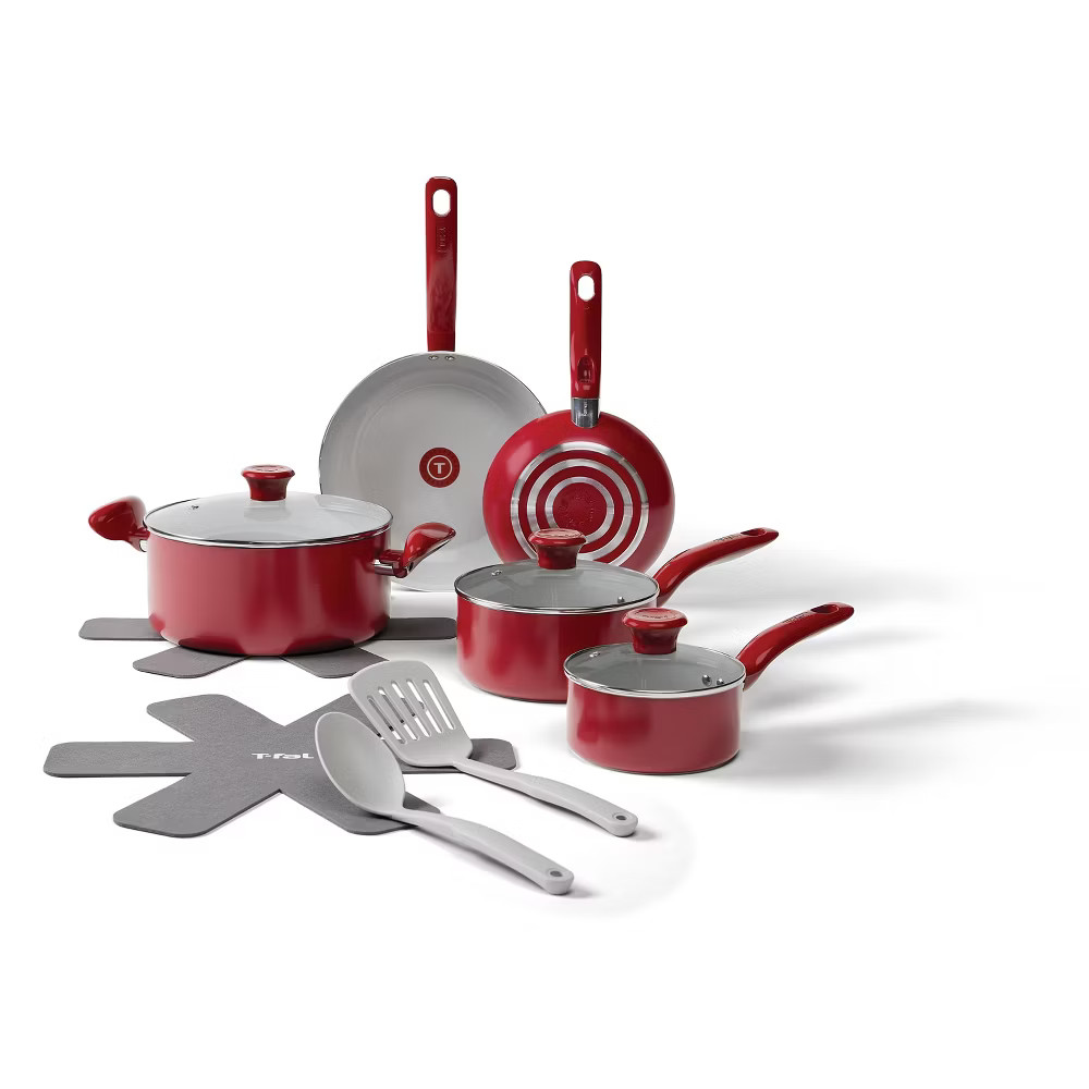 T-Fal 12pc Simply Cook Ceramic Cookware Set 12690₽