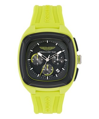 Aston Martin Yellow Mens Chronograph Watch Am Formula 1 Ovr W MTFO1F503