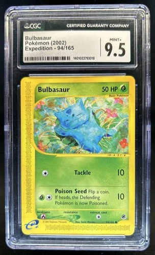 2002 Pokemon Expedition Set Bulbasaur #94/165 CGC 9.5