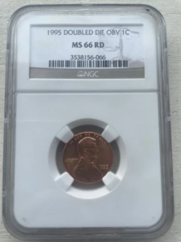 1995 Lincoln Memorial Cent Double Die Obverse NGC MS66 RD Red
