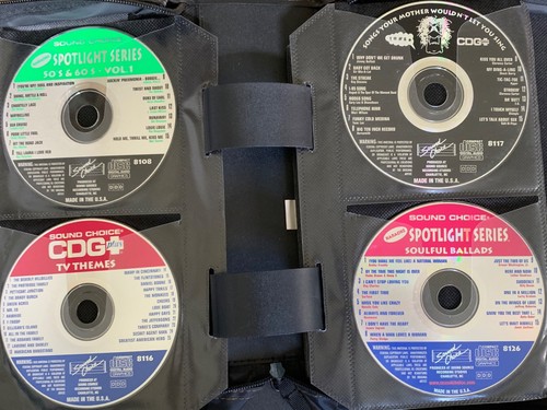 SOUND CHOICE SPOTLIGHT - 24 DISC LOT - 358 SONGS - SEE SONG LIST BELOW