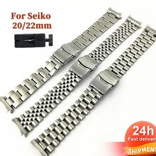 20mm 22mm Solid Stainless Steel Band Strap for Seiko Skx007 Skx009 Skx011 Curved
