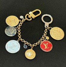 LOUIS VUITTON Strap Key ring holder chain Bag charm AUTH TRUNKS & BAGS  A1056 LV