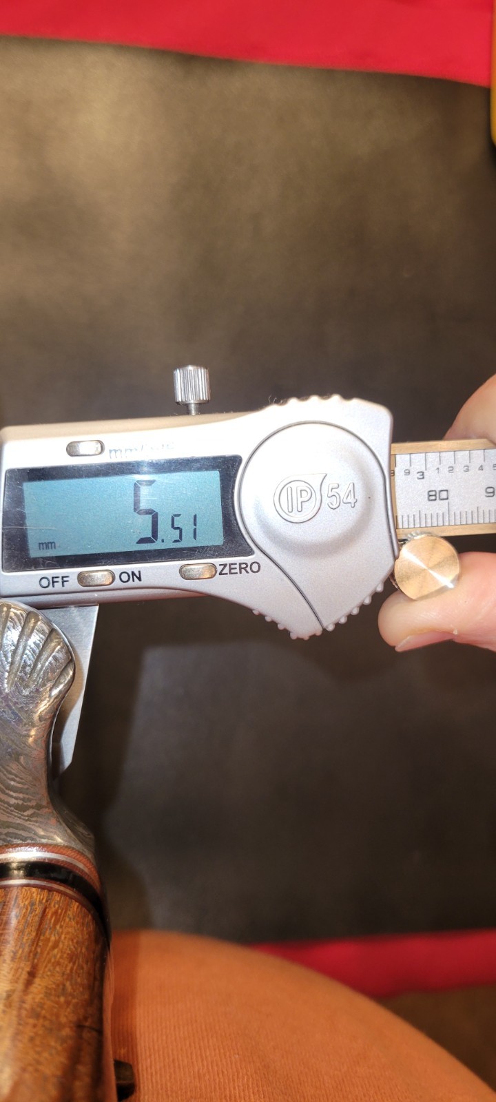 IMPACT CUTLERY CUSTOM FEATHER DAMASCUS DAGGER KNIFE BURL WOOD HANDLE- 2237