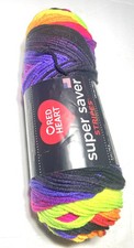 RED HEART SUPER SAVER . 1pk. BRIGHT STRIPE. I Combine ship. see detail