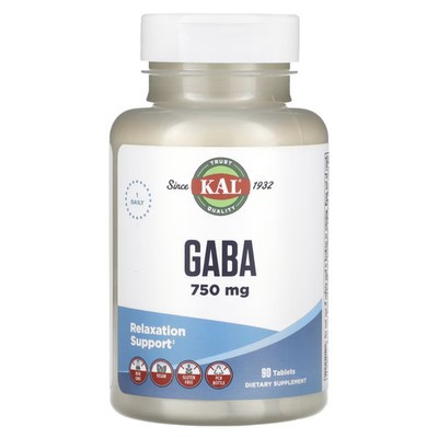 2 X KAL, GABA, 750 mg, 90 Tablets