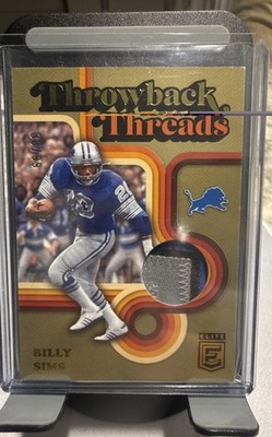 2024 Panini Donruss Elite - Throwback Threads Billy Sims /99
