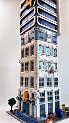 MOC Fantastic Four Baxter Modular Building Brick Set Space Academy
