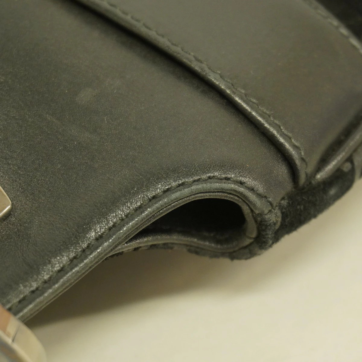 Gucci Suede Black Shoulder Bag 001 3307 Women's thumbnail 8