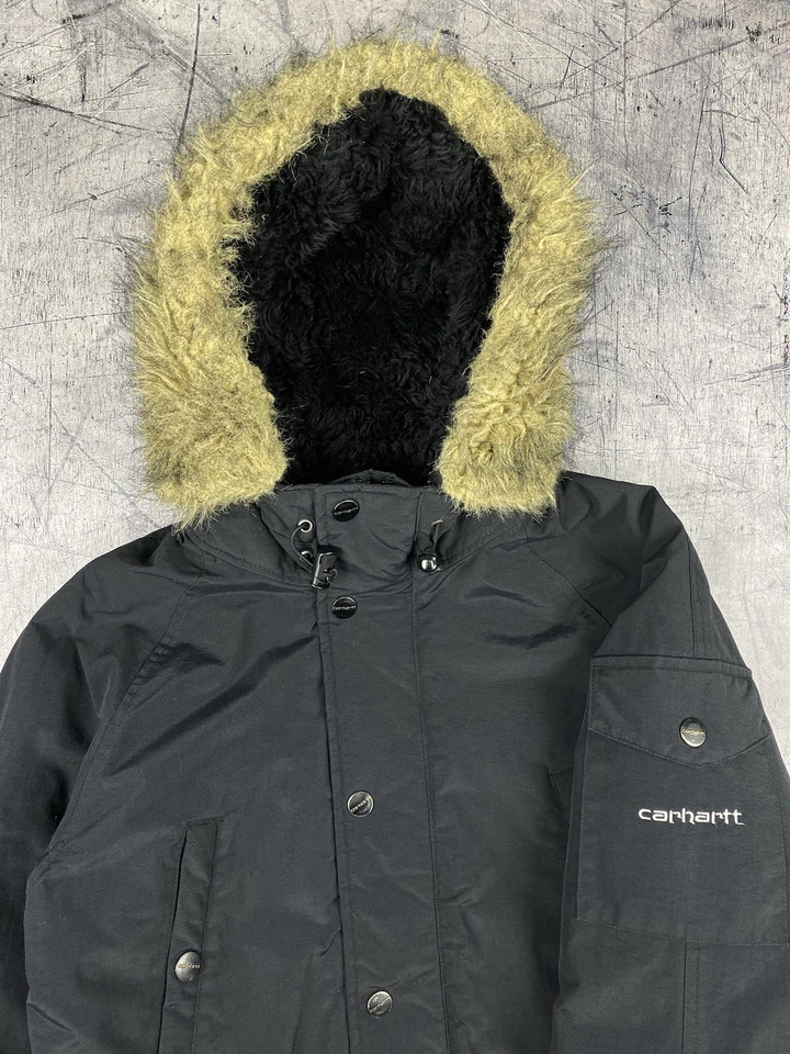 Carhartt Anchorage Parka Jacket Coat Men’s Size S Black Full Zip Hooded Outdoor - Image 2 of 4