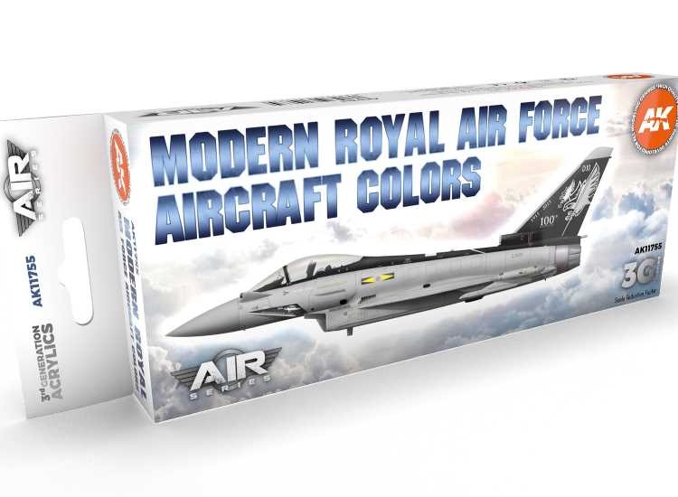 AK Interactive AAK11755 17ml x8 - Modern RAF Aircraft Colours - 3G Acrylic Paint