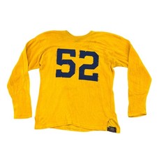 Camiseta de fútbol vintage MacGregor GoldSmith años 40 talla 44/azul y dorado #52 EE. UU.