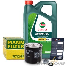 MANN-FILTER ÖLFILTER+5L CASTROL MAGNATEC 5W-30 A3/B4 FÜR SAAB 9-3 2.0 2.3 98-03