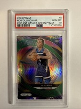 2024-25 Prizm Rob Dillingham Instant Impact RC Green #8 PSA 10 / PSA 4