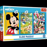 Puzzle 3X80El Trefl Ekipa Myszki Miki Pud12 - Trefl