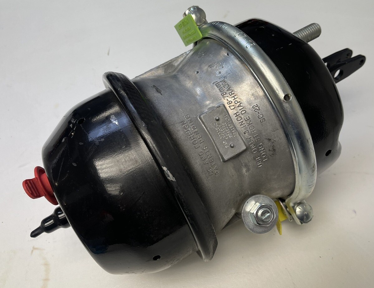 新品未使用　Aerodynex - blasted silver MGM BRAKES 3232065 - Air Brake Chamber - Long Stroke, Welded