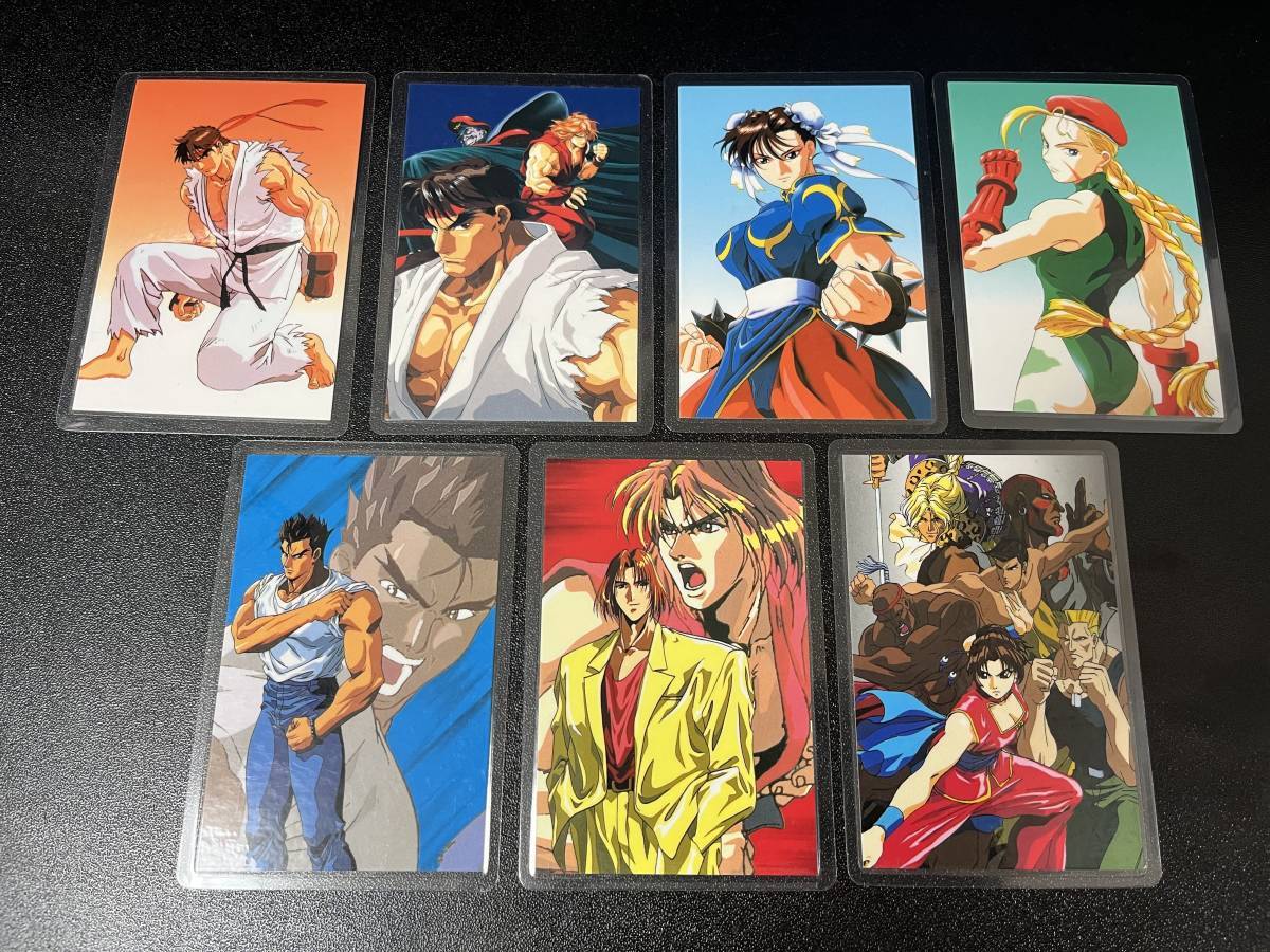 Street Fighter 2 Laminated Card Anime Version Ryu Ken Chun