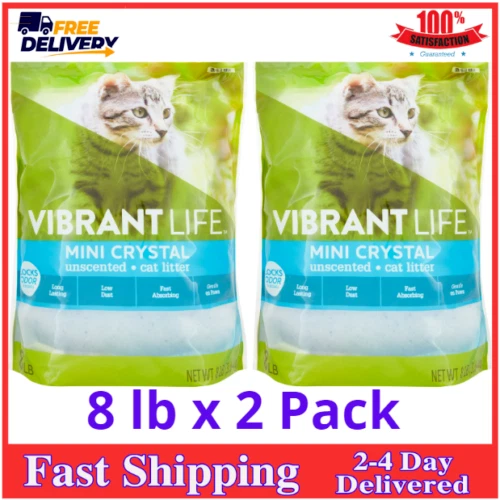 Vibrant Life Mini Crystal Unscented Cat Litter, Lb