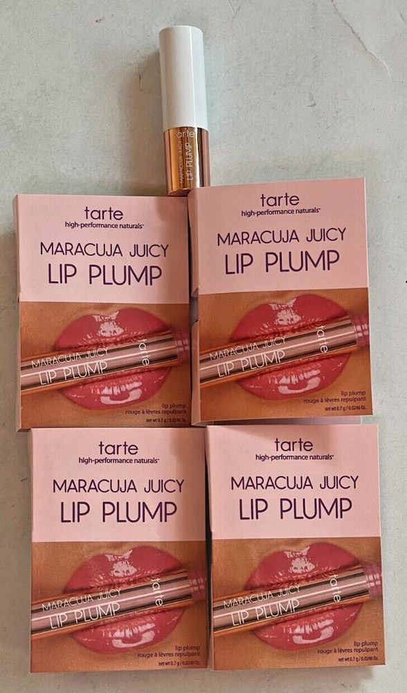 Tarte Lip Plump Maracuja Juicy Gloss Primrose .0246 oz Mini Travel Sampler 4pc