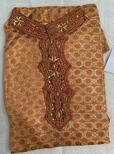 Orange Sherwani Wedding Party Wear Indian Boys kurta Pajama Set Age 3