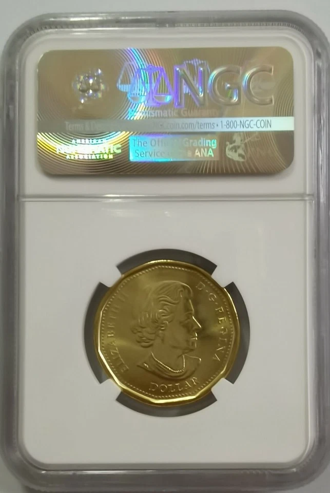 2016 CANADA $1 NGC MS67 Lucky Loonie [KM#2089] RIO Olympics - Image 2 of 4