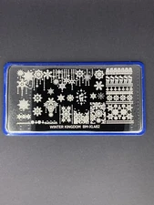 Maniology Bundle Monster BM-XL482 Christmas Winter Snowflake Nail Stamping Plate