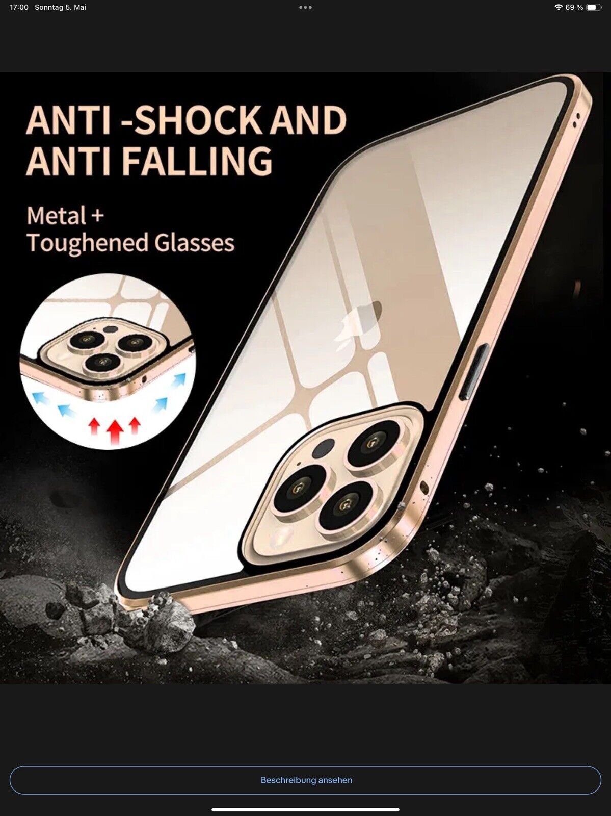 360 Grad Hülle Silber für iPhone 15 Plus Magnet Handy Case Full Cover Schutz