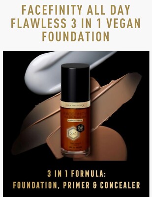 Max Factor Facefinity 3-in-1 All Day Flawless Liquid Foundation SPF20-102 SUNTAN
