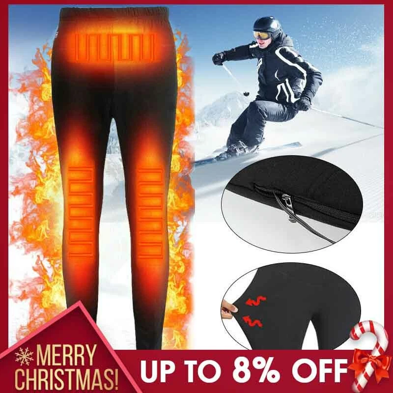 Electric USB Heated Warm Pants Winter Warmer Heating Elastic Trousers Men Women