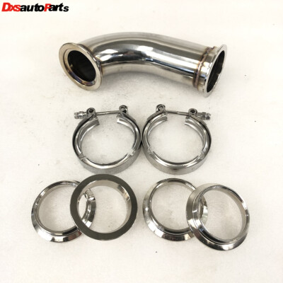 90 Degree Elbow Adapter Piping 2.5'' I.D. V-band Flange+Clamps
