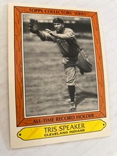 Cleveland Indians tris speaker 1985 tcg baseball card CScan