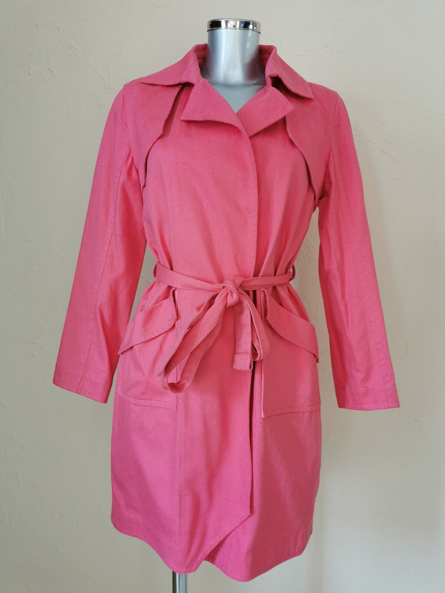 Alexis Mabille Trench Size 36FR Pink Cotton Authentic