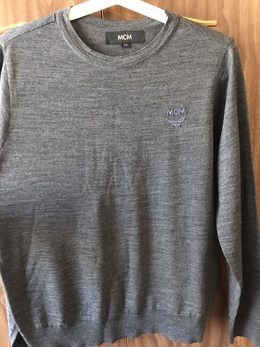 MCM wool sweater jumper Logo SAMPLE Men 
