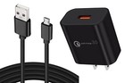 New Listing18W Fast Home Charger 6ft Long Micro Usb Cable Cord Usb Wall for Cell Phones