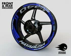 Wheel Stickers for SUZUKI HAYABUSA 1340 Rim Tape Motorcycle Decals Graphics 17"