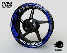 Pegatinas de rueda para SUZUKI HAYABUSA 1340 cinta de llanta calcomanías de motocicleta gráficos 17"