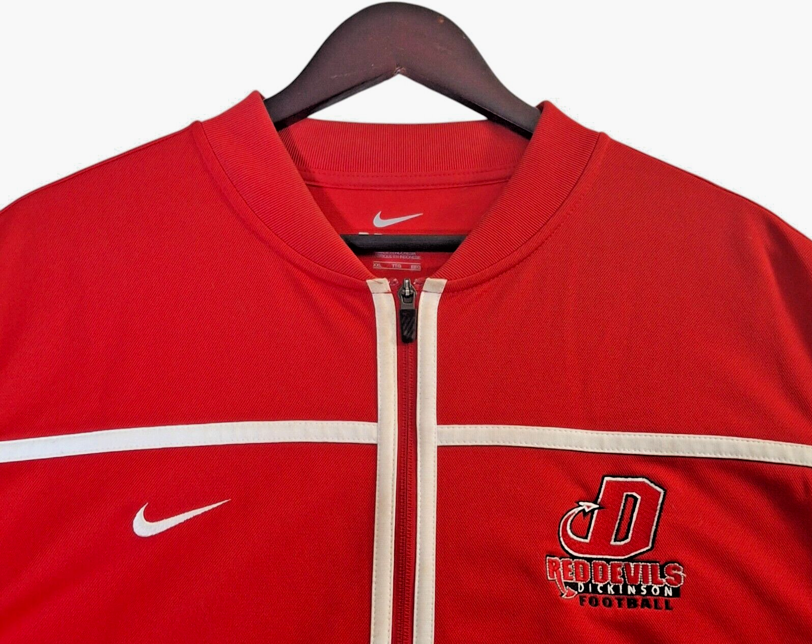 SACAI X NIKE Nike Dri Fit Dickison Red Devils Calcio Zip Track Jacket Uomo 2XL Tasca Zip