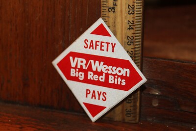 Vintage Coal Mining Decal Sticker VR Wesson Big Red Bits 